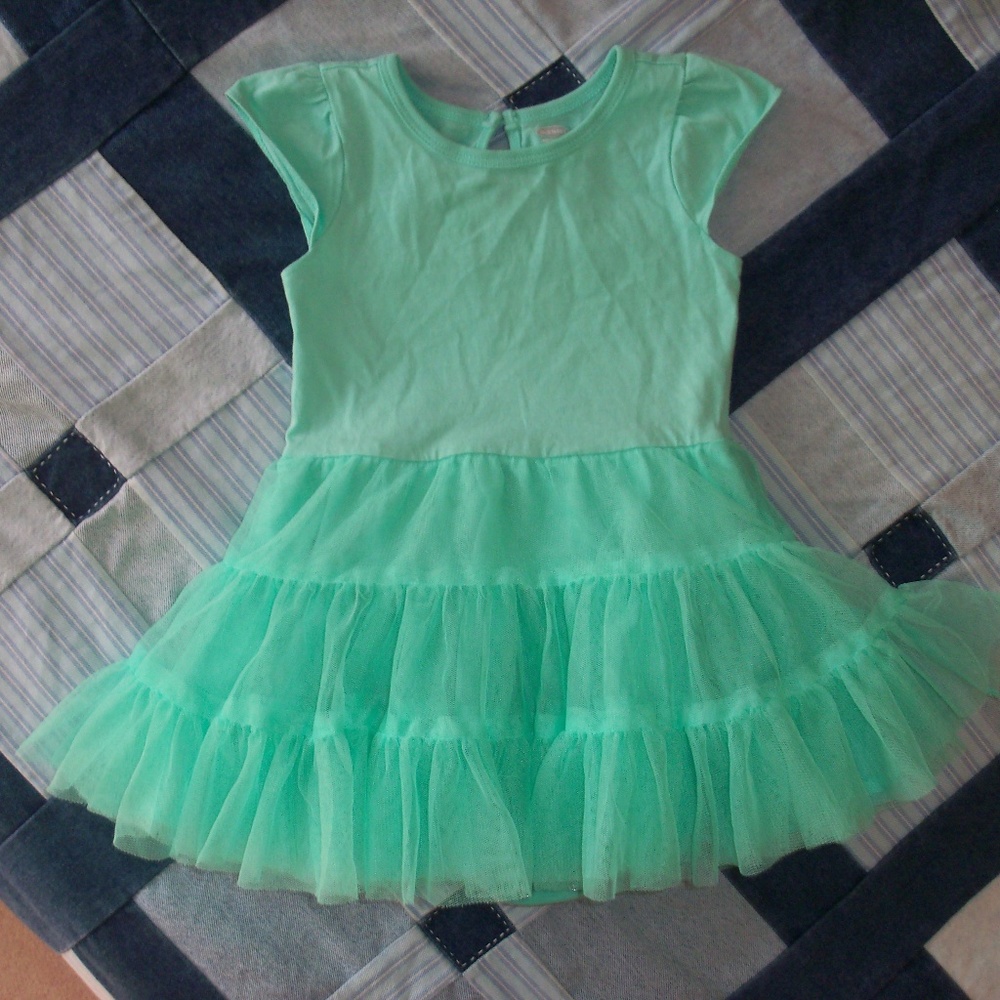 Old Navy Aquamarine tutu onesie 18 - 24 Months